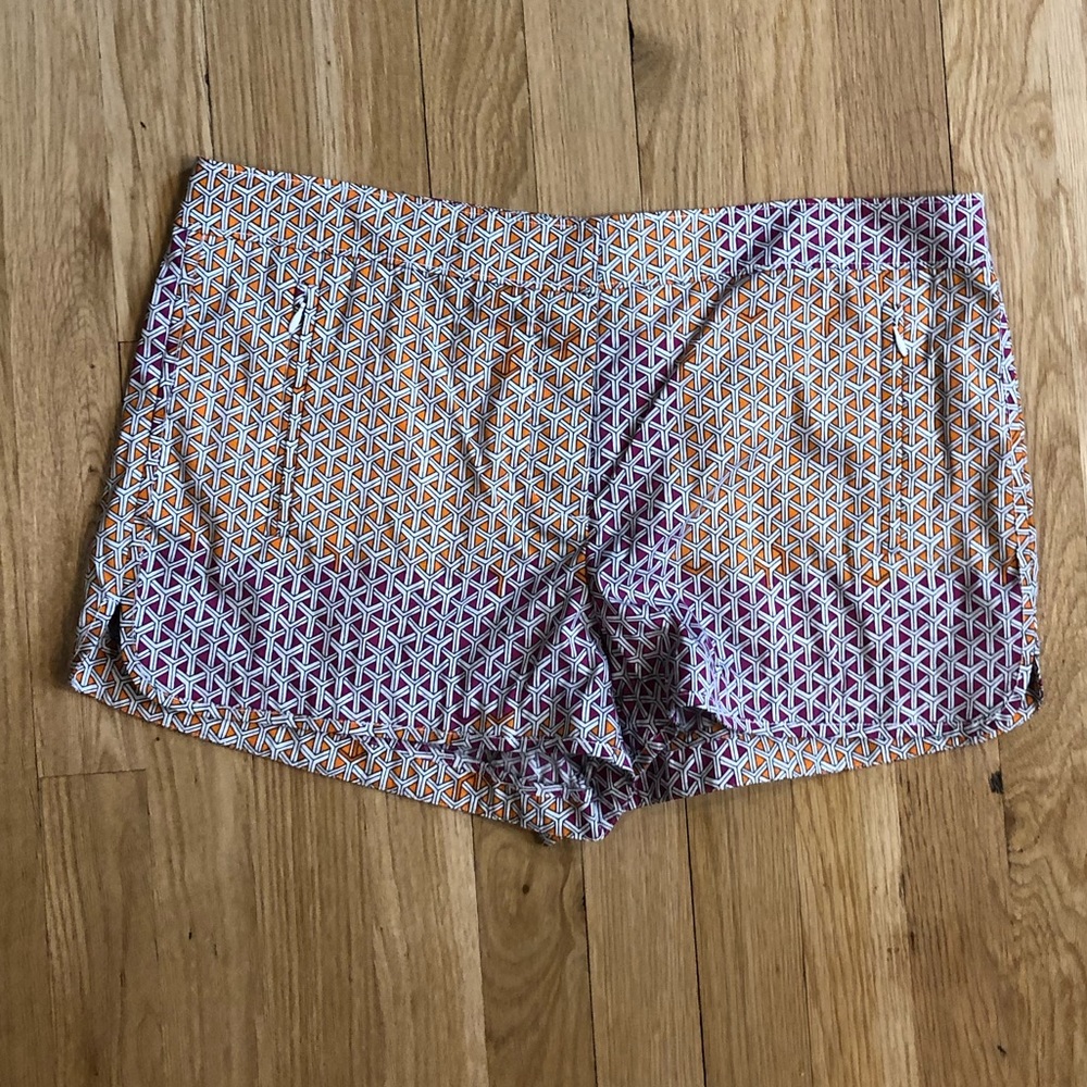 Tibi Printed Cotton-Stretch Shorts - image 4